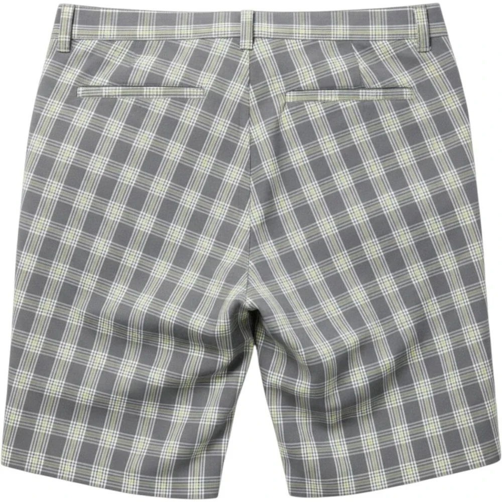 Callaway Golf Shorts Mens 52 Gray Plaid Flat Front Performance Pockets